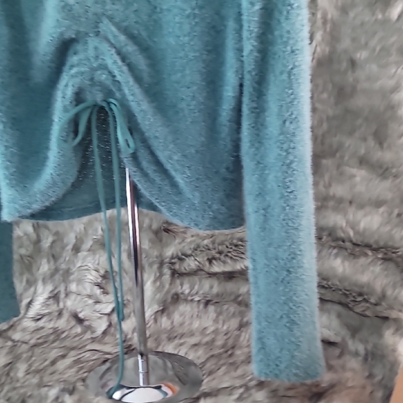 Altar'd State Teal Textured Sweater - Picture 5 of 10